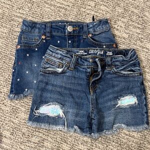 Cat & Jack Starry and Distressed Denim Shorts